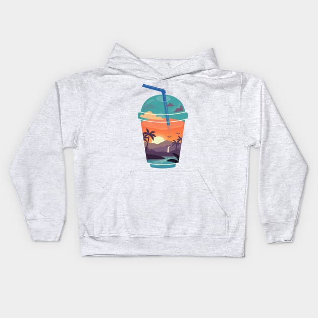 Smooth Tropics Kids Hoodie by TheChild